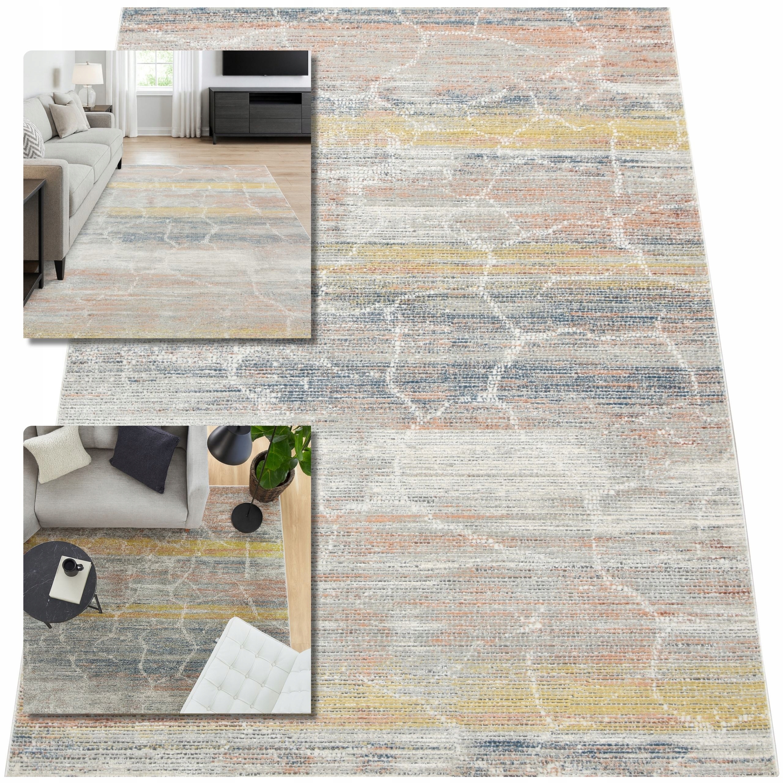 Moderní Koberec Šedý Mramor Koberce Do Obývacího Pokoje Asti 12 mm 160x230