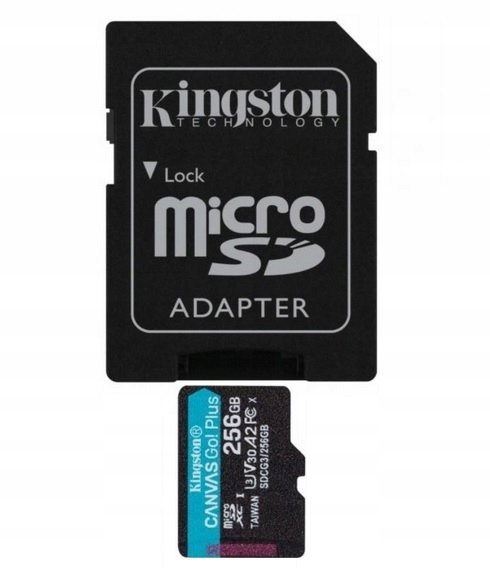 Kingston Karta Pamięci microSD 256 Gb Go Plus 170/90 MB/s Adapter