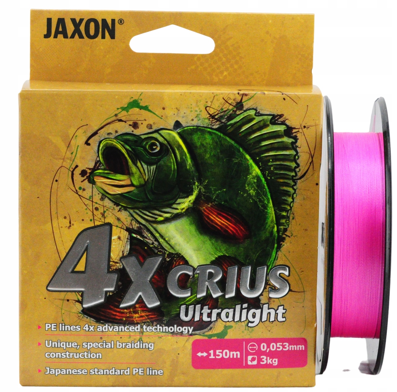 Plecionka Jaxon Crius 4X Ultralight Pink 0,053mm 150m