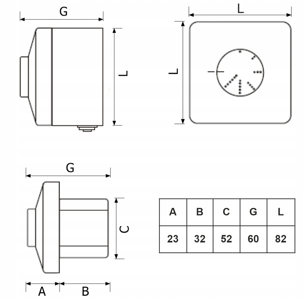 Regulator obrotów wentylatora natynkowy A400 4A Kod producenta 5901583202285