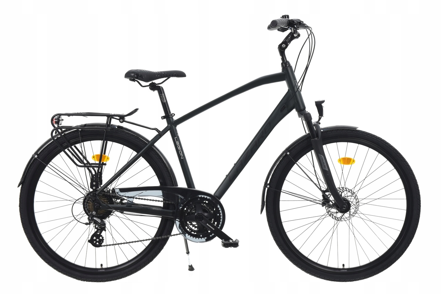 Rower Trekkingowy Lazaro Legion V1 Męski Shimano Hydraulika Zielony 19