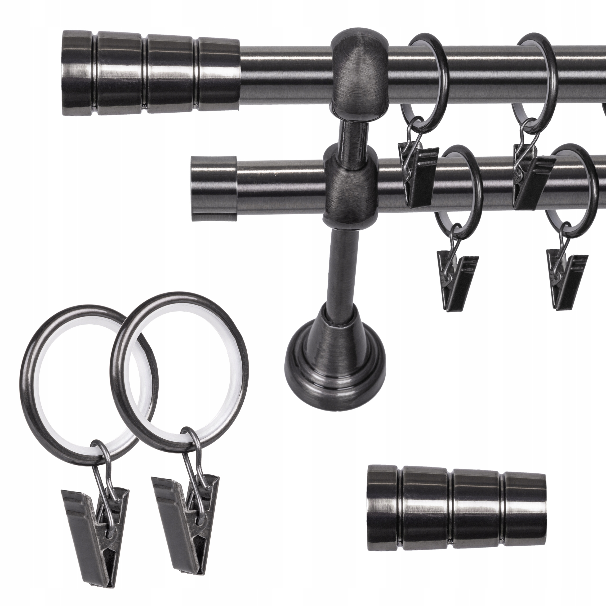 KARNISZ PODWÓJNY FI 19 mm 360 CM STYLUS