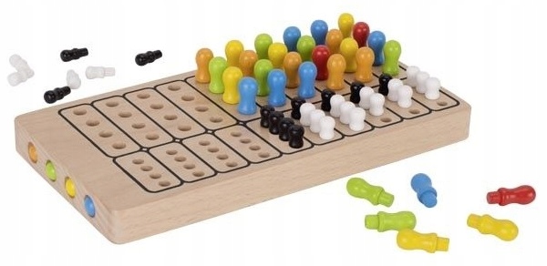 DUŻA Drewniana GRA LOGICZNA MASTER Dedukcja GOKI