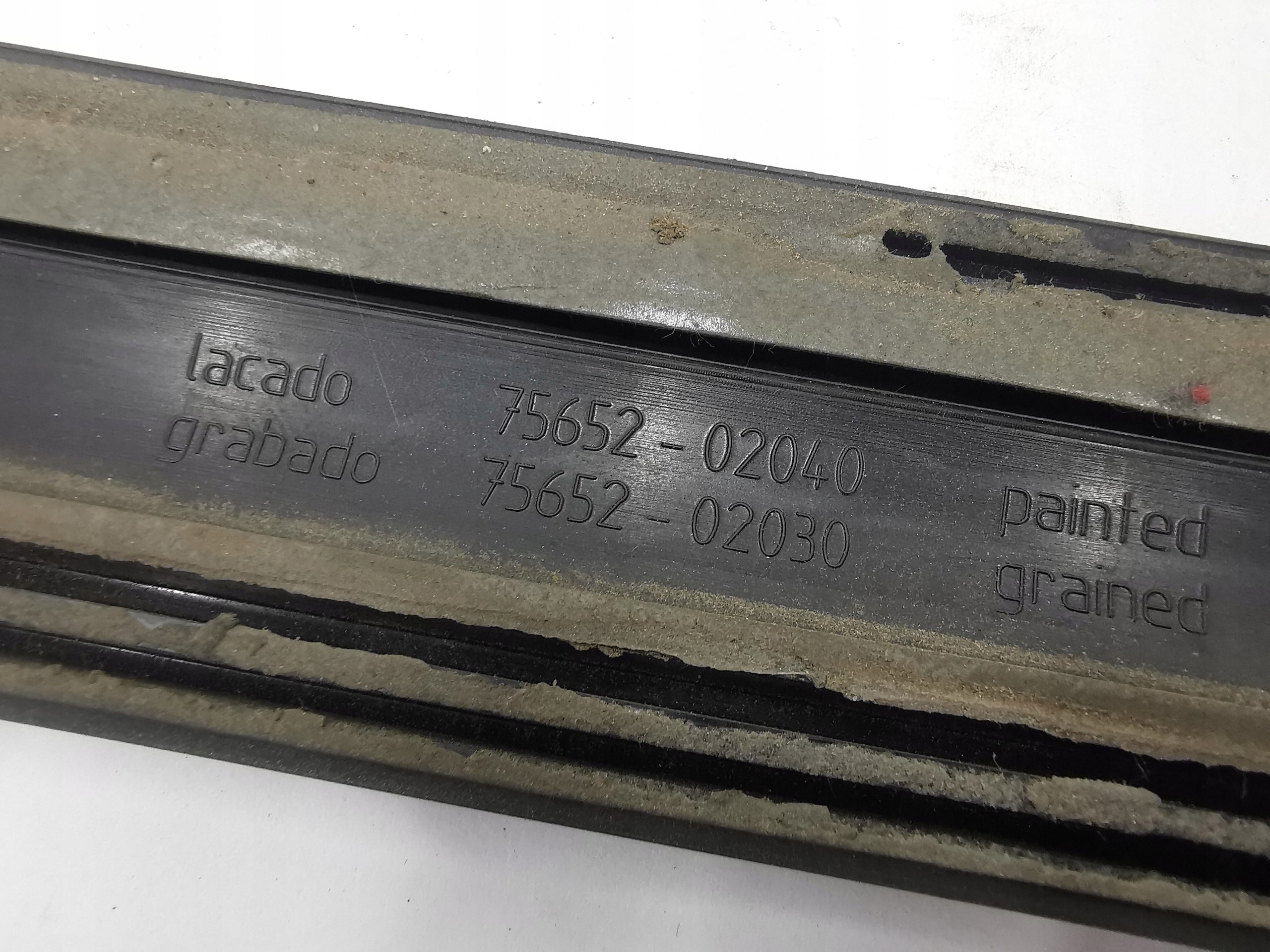 moulding door left rear part TOYOTA COROLLA E12 / 75652-02040