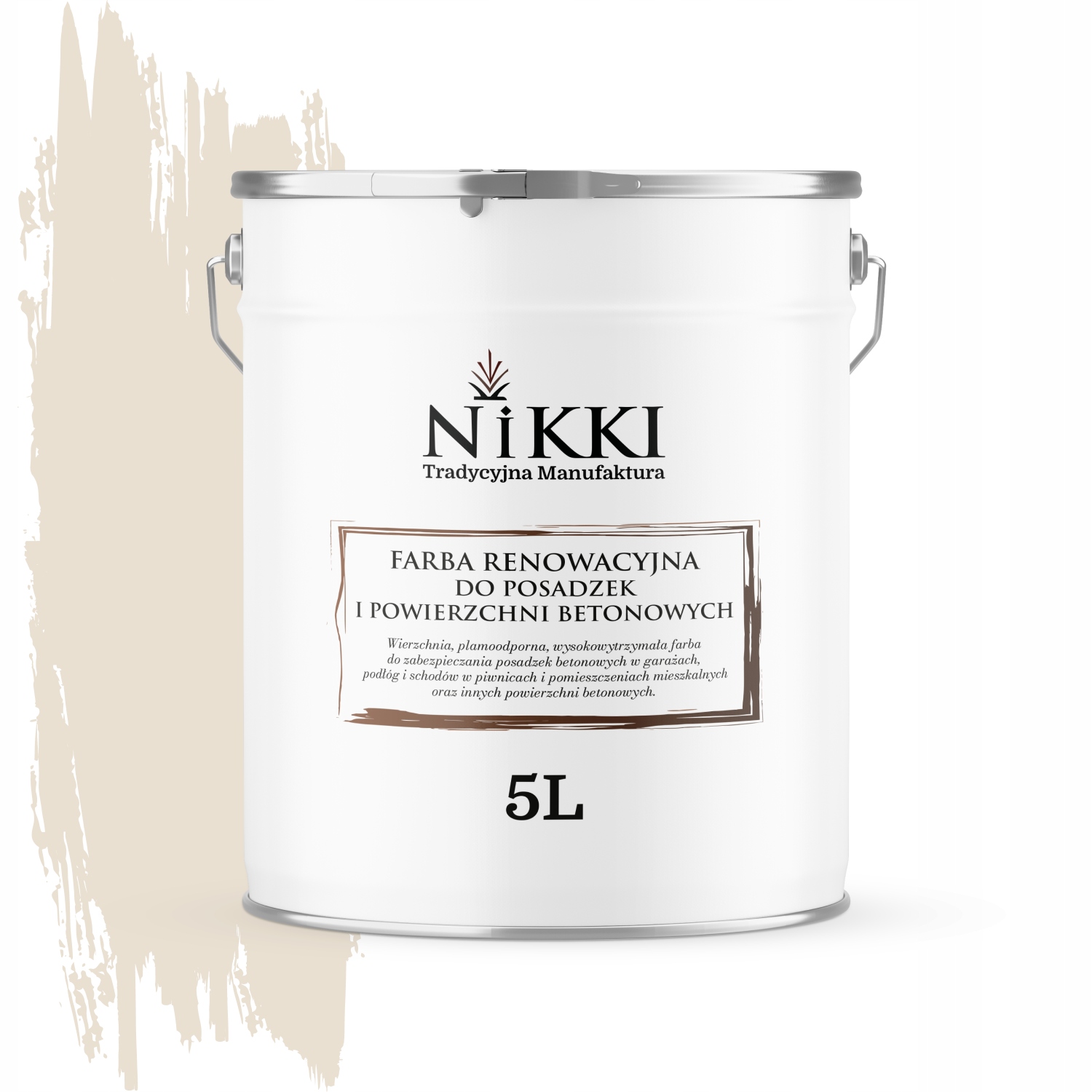 Farba Na Renováciu Betónových Podláh 5 L Krémová RAL9001 Vysoký Lesk