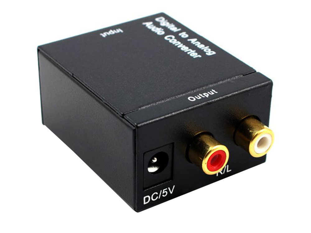 KONWERTER OPTYCZNY TOSLINK SPDIF NA 2X CINCH RCA Model Konwerter optyczny