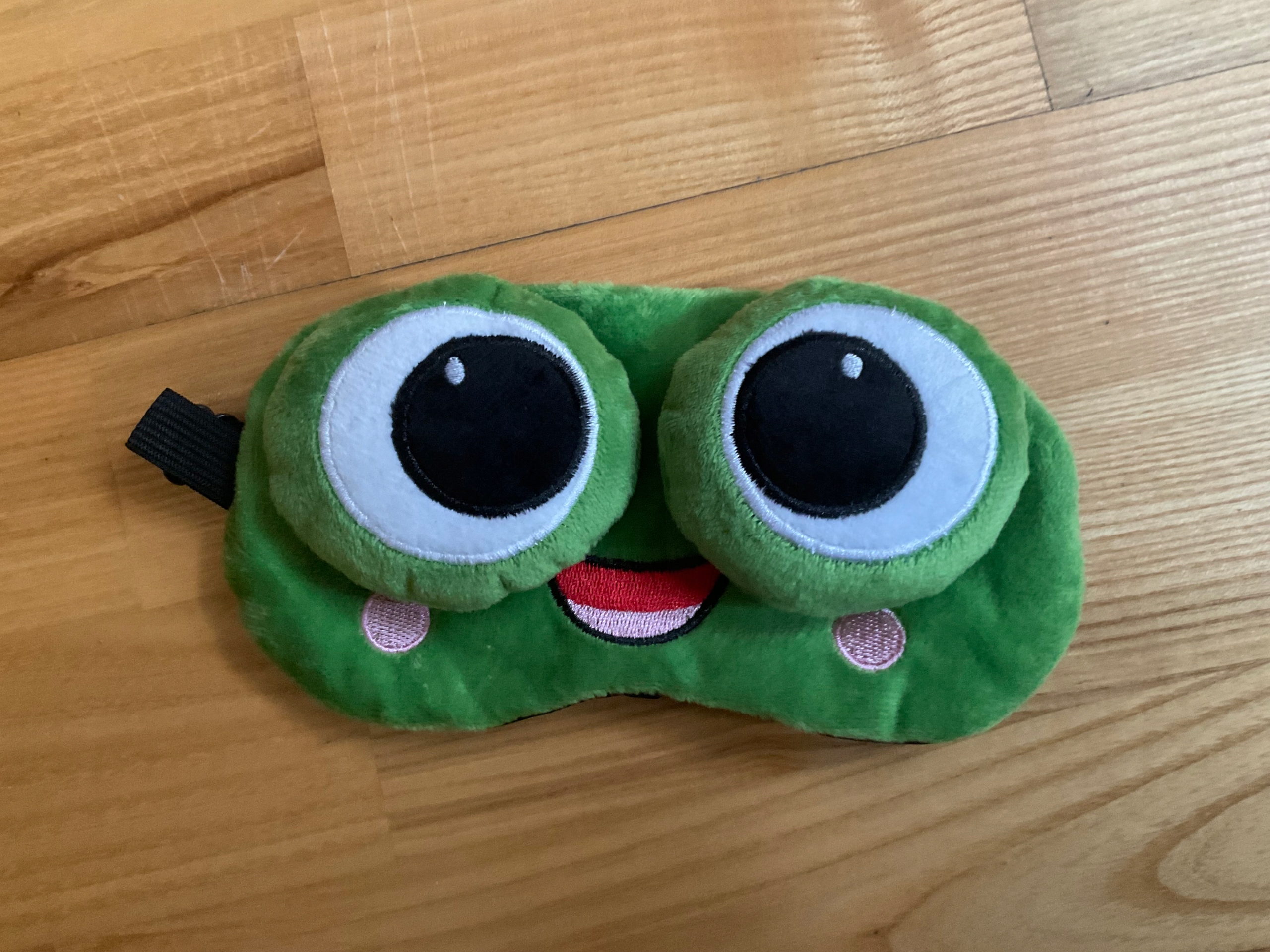 OPASKA NA OCZY MASKA DO SPANIA SNU RELAKSU żabka ŻABA OLDMAN NA GUMCE PLUSZ Płeć uniseks