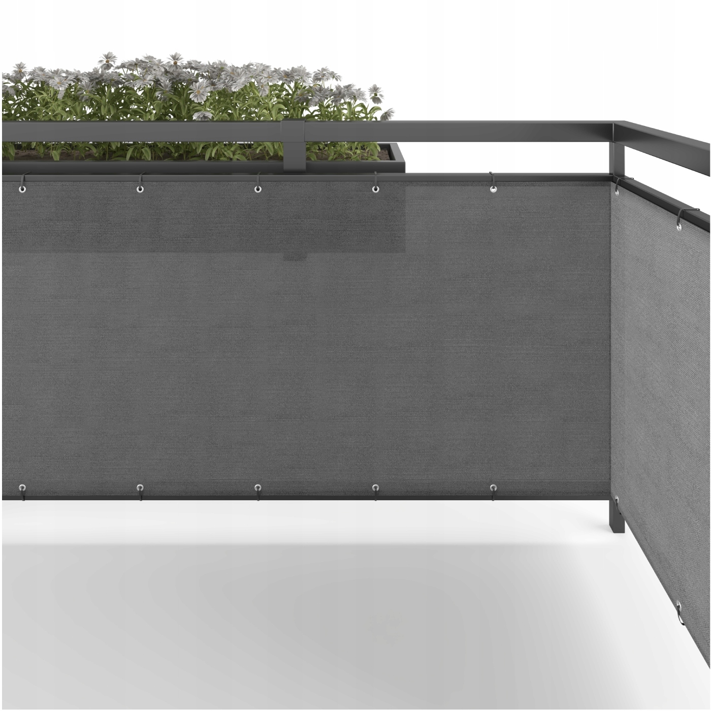 

Osłona na Balkon Pe 160g/m2 100x500 cm szara