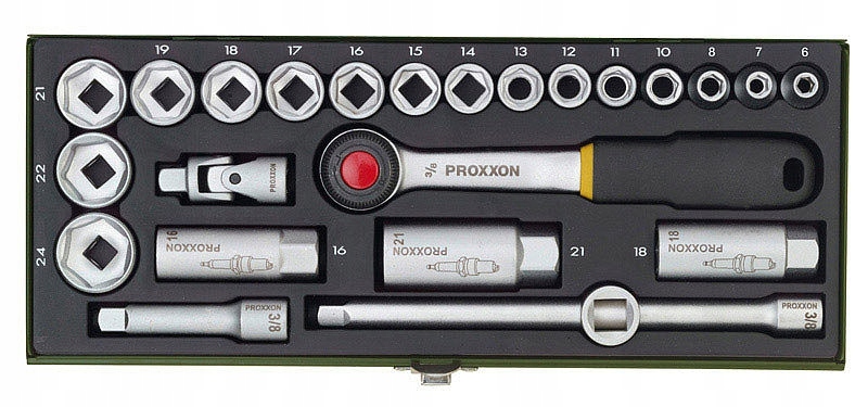 

Zestaw z grzechotką 3/8 i nasadkami Proxxon 23110