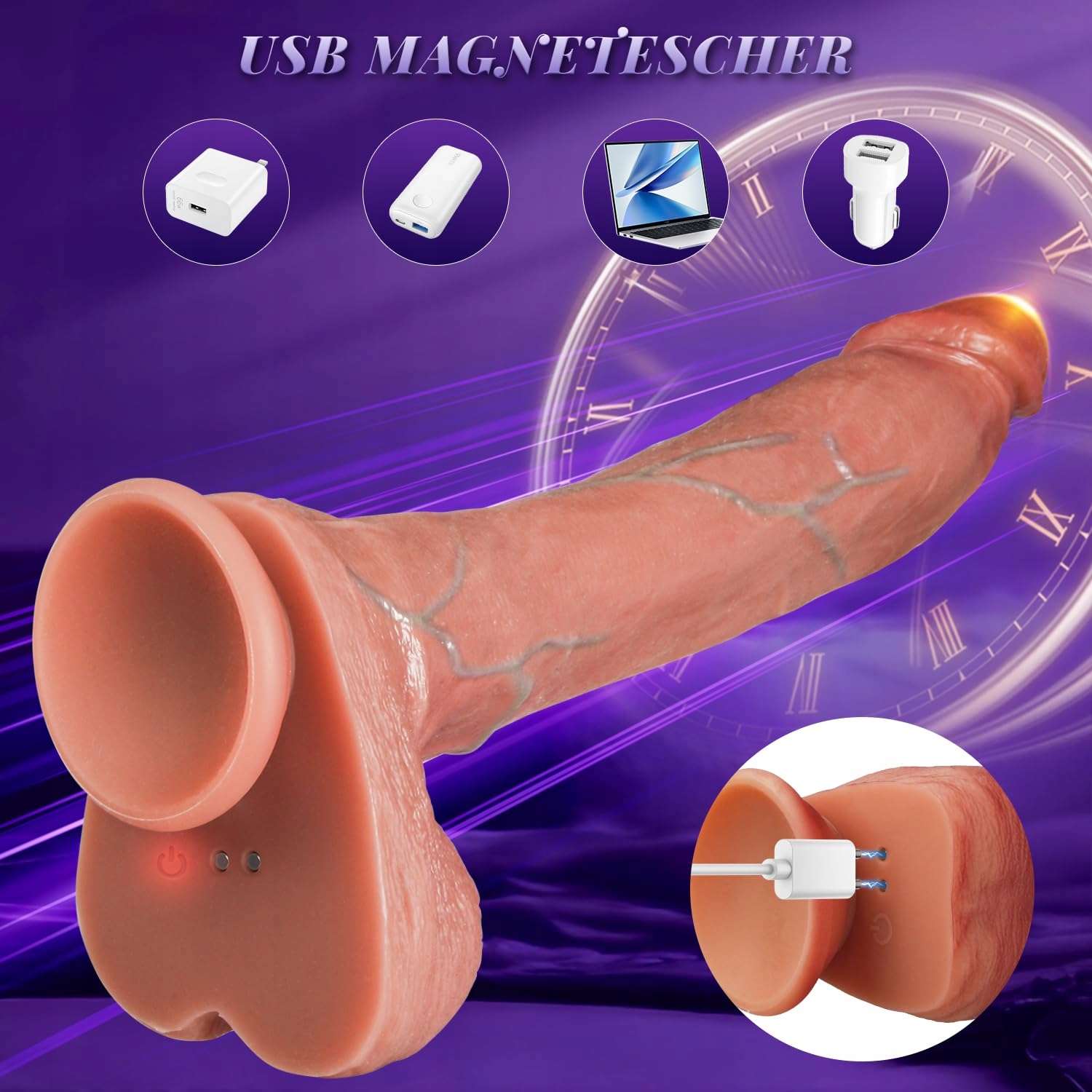 REALISTISCHER Wibrator Dla Kobiet 27cm Dildo Z 7 Funkcjami I 10 Trybami — miniatura 6
