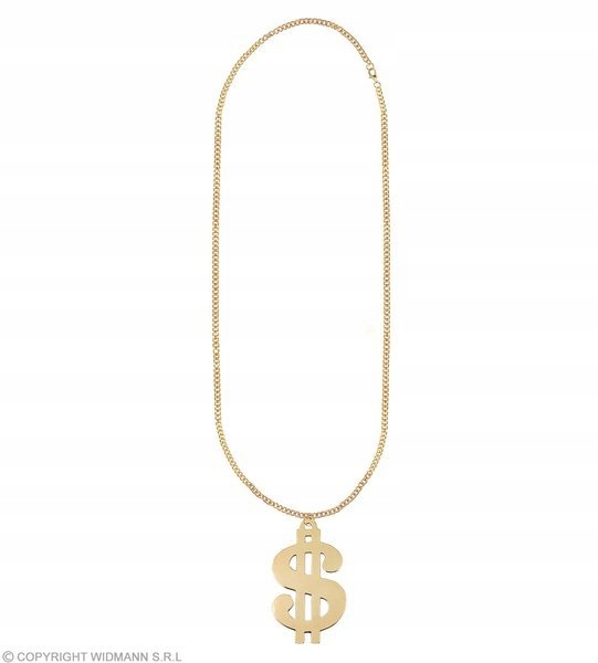 NASZYJNIK ZŁOTY DOLAR RAP GANGSTA GWIAZDA RAPU Płeć uniseks