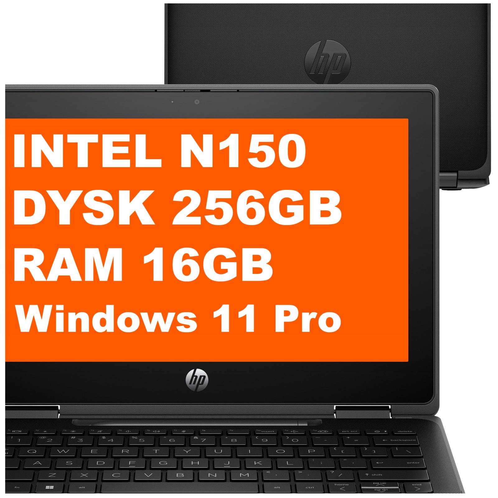 Laptop Hp Fortis Flip G1i 11" Intel N150 16GB 256GB Hd Dotyk W11 Pro Czarny