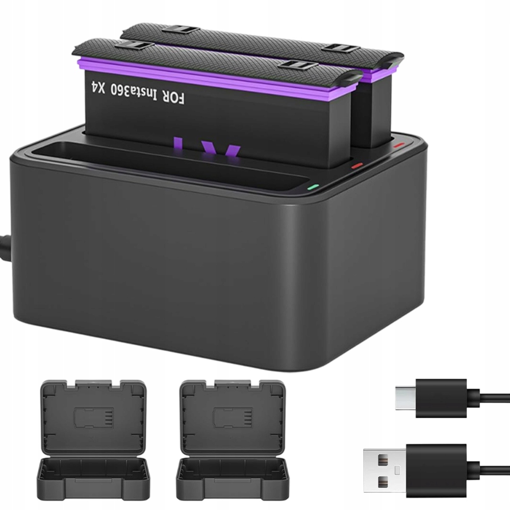 Náhradní Baterie Pro INSTA360 X4 2500MAH Automobilová S Pouzdro