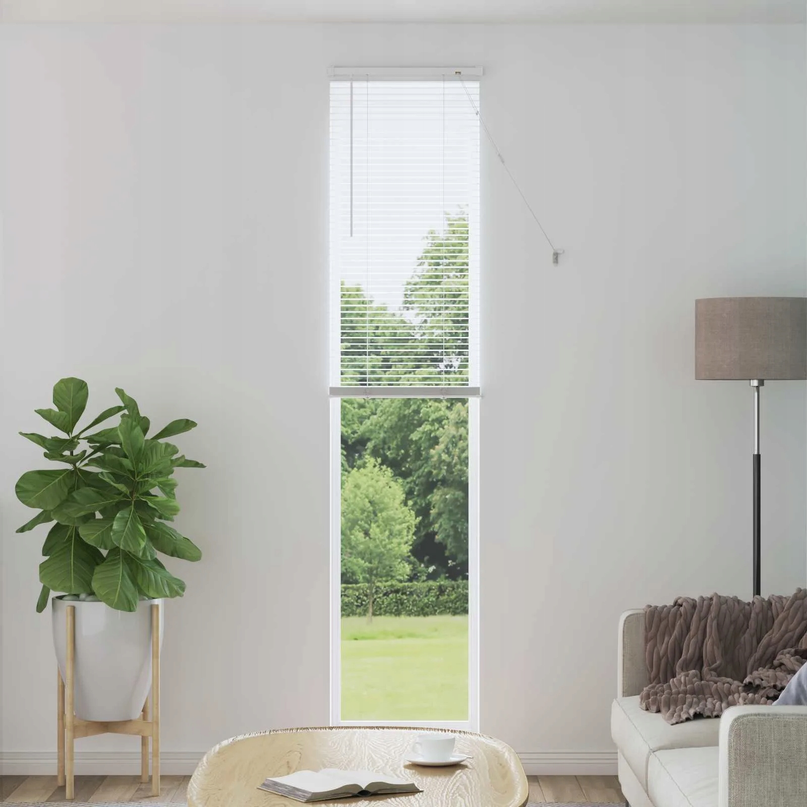 vidaXL Venet školní žaluzie Nastavitelná Bílý 213 x 60 cm Pvc