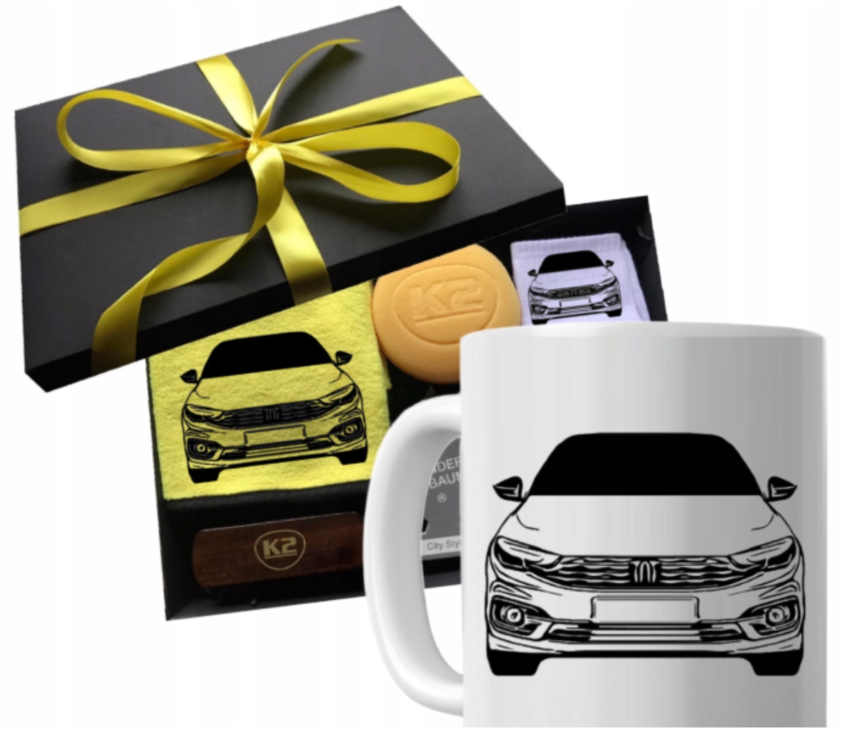 Sada dárek pro fanouška, hrnek pro tátu, otce, bratra, pro řidiče auta Fiat