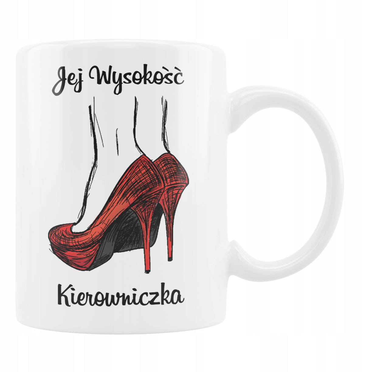 

Kubek Śmieszny Kierowniczka Szpilki Urodzi