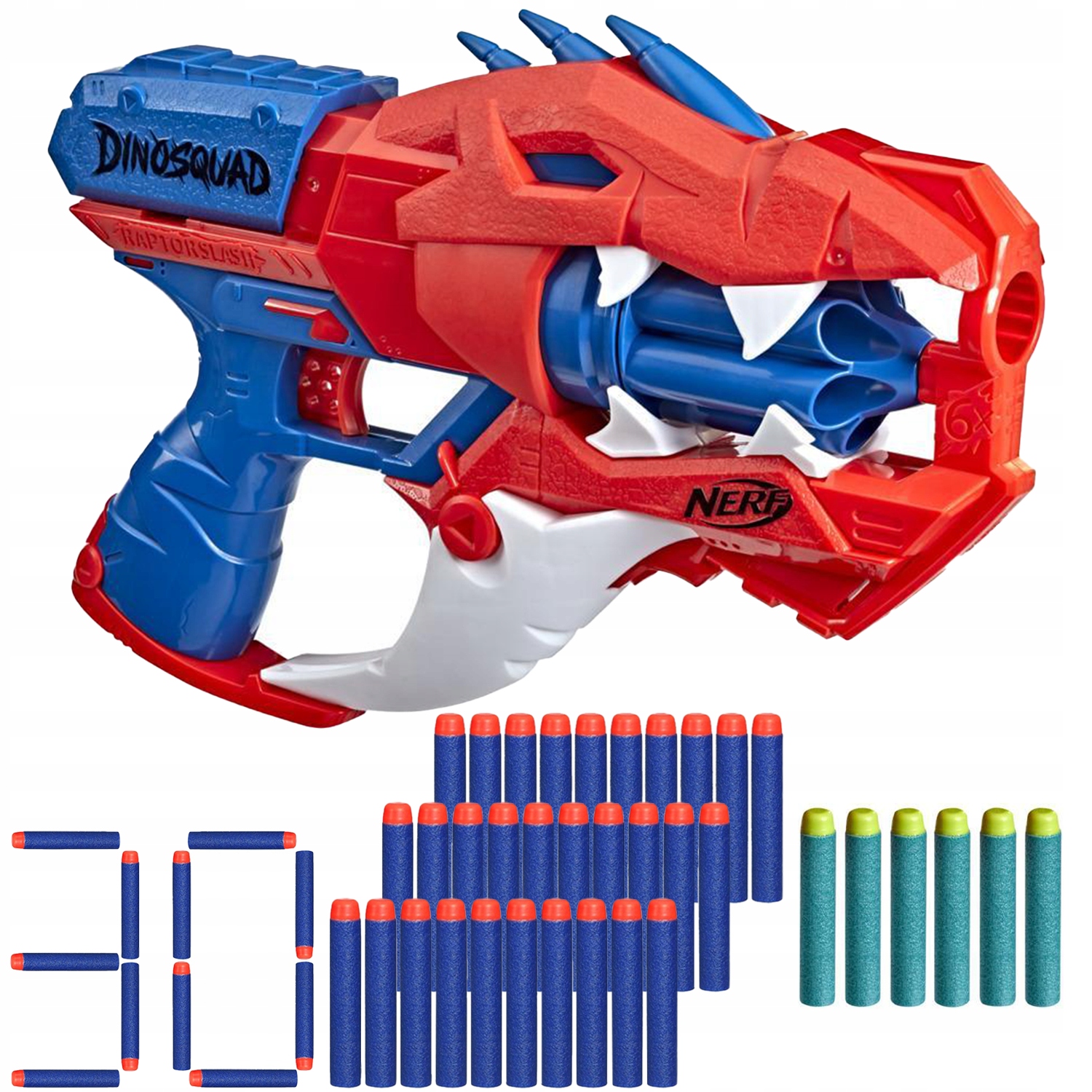 

Wyrzutnia Nerf Dinosquad Raptor Slash +36 Strzałek