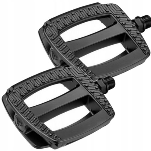 Pedały rowerowe Vp 571 platformowe plastikowe czarne oś boronowa (box)