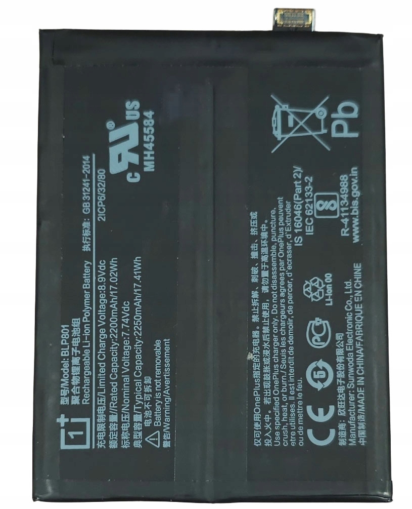 OnePlus BLP801 originální baterie pro OnePlus 8T