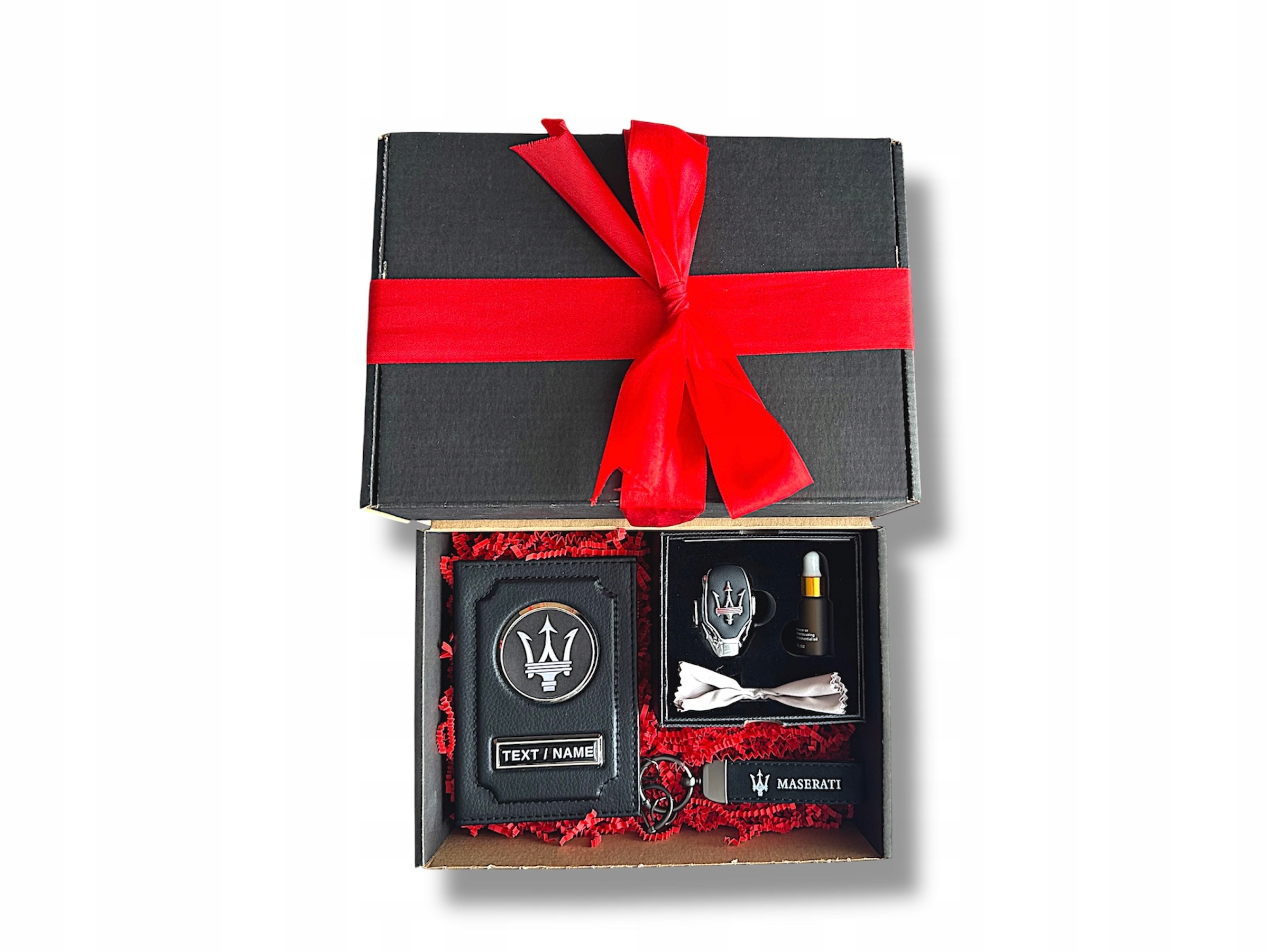 Elegantný darčekový set Medium Maserati Obálka Kľúčenka Premium Vôňa