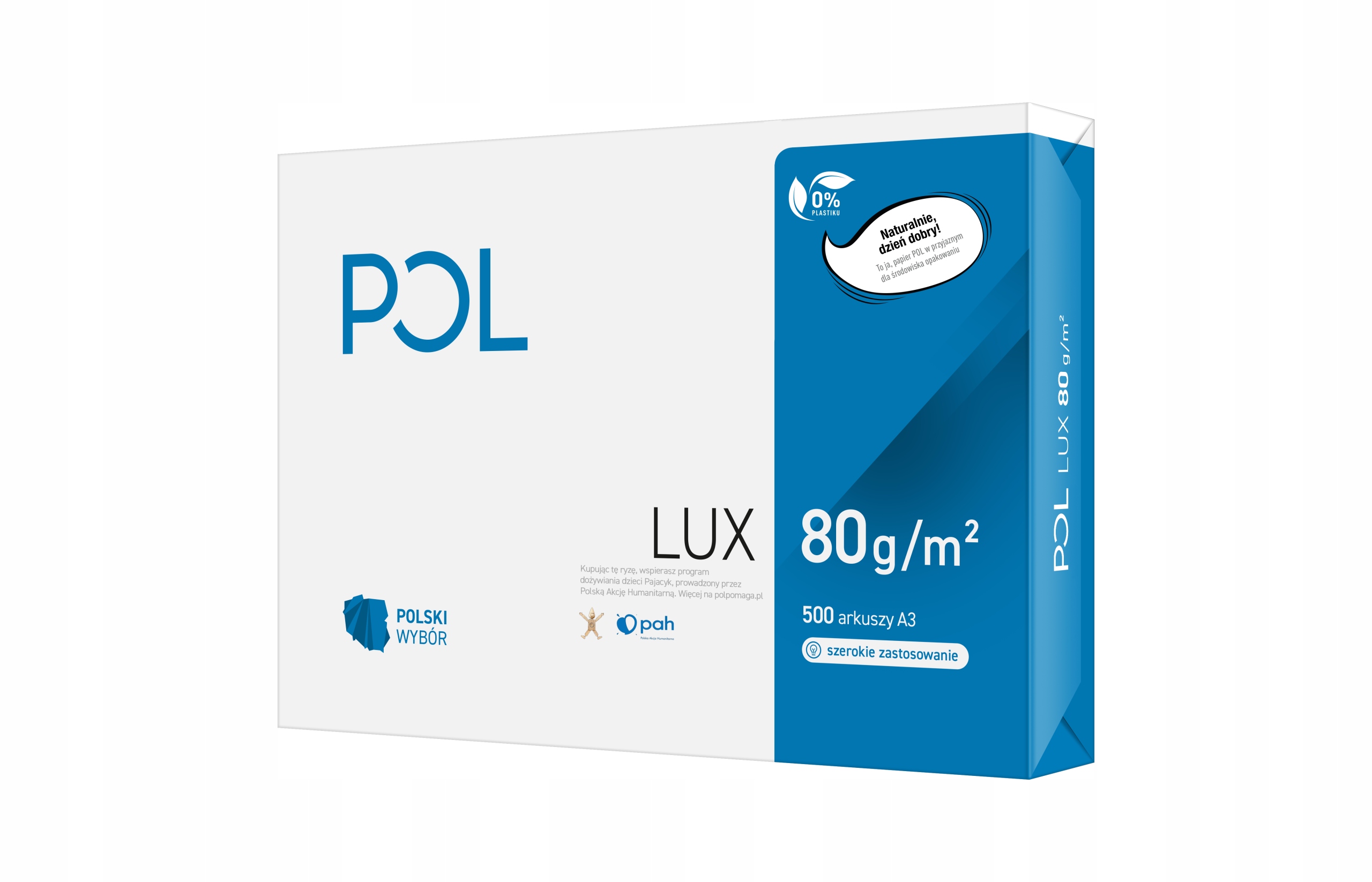 

Papier ksero Pol Lux A3/80g 161 Cie 1 ryza