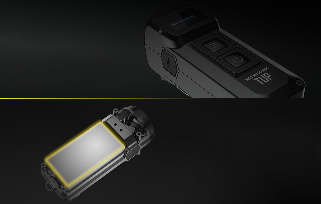 Nitecore TUP Latarka LED 1000lm OLED IP54 2 Tryby Materiał aluminium