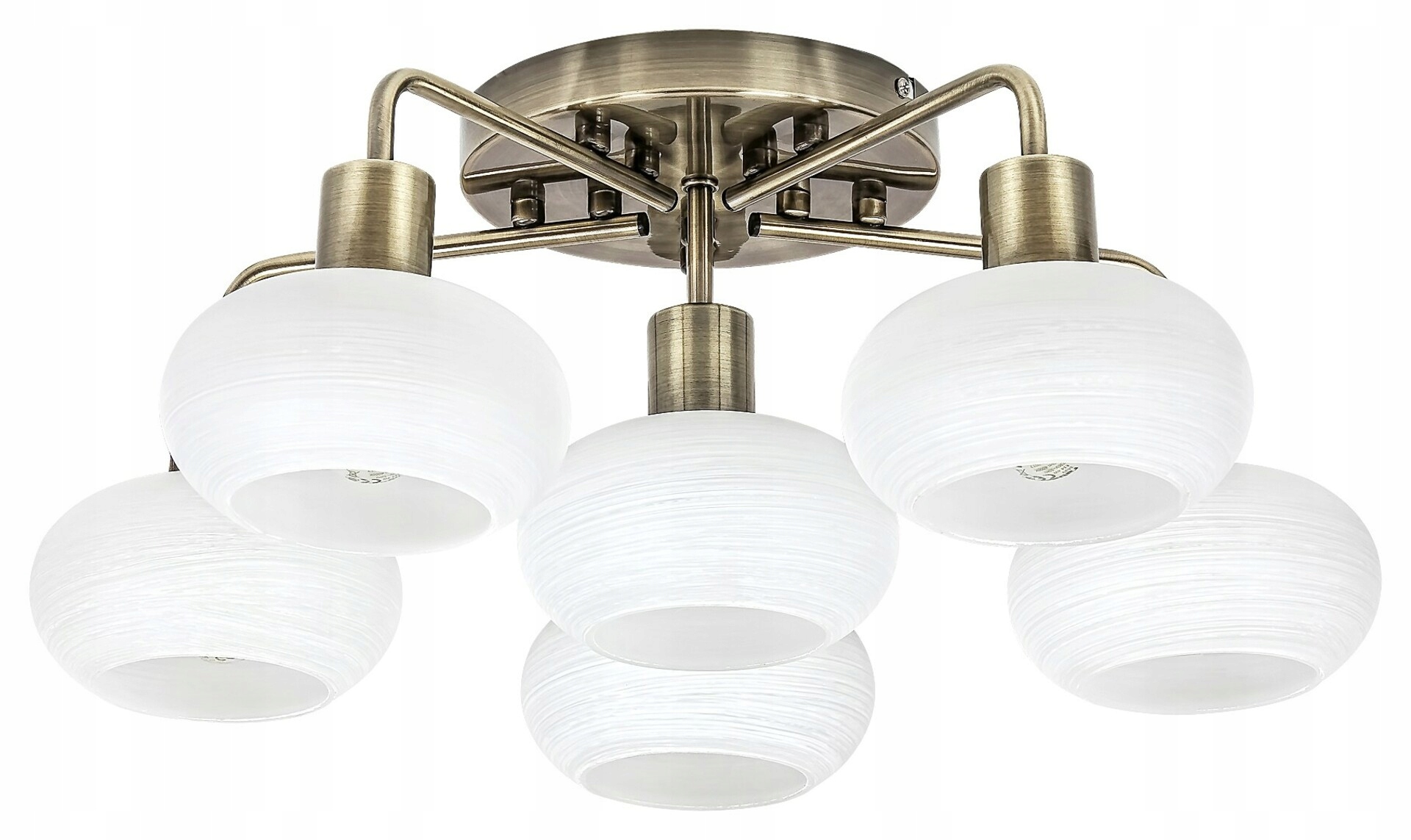 Rabalux Sorina 3918 stropné svietidlo 6xE14 patina mosadz/sklo, priemer. 48,5cm