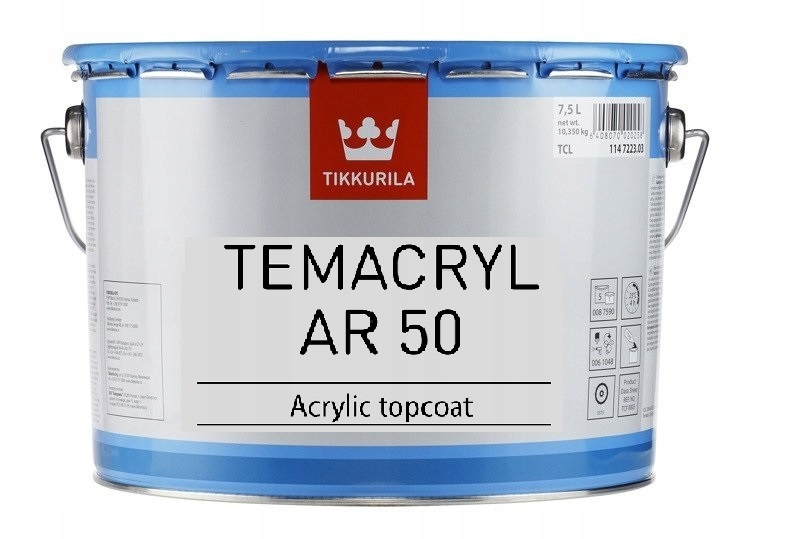 Temacryl AR50 akrylátová barva povrchová barva T5 10L