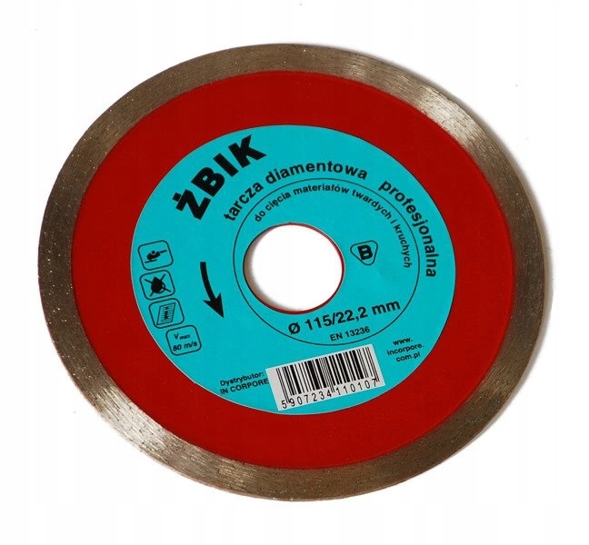Diamantový kotouč Žbik 115 mm In Corpore pro řezání mramorového slinuté dlažby