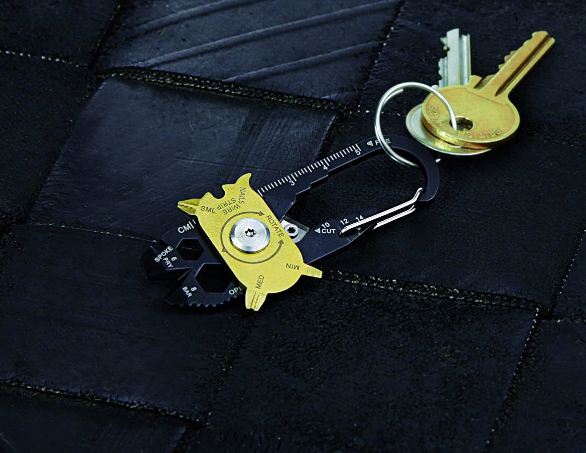 BRELOK DO KLUCZY MULTITOOL KARABIŃCZYK WIELOFUNKCYJNY 20W1 ZAWIESZKA EDC Cechy dodatkowe brak