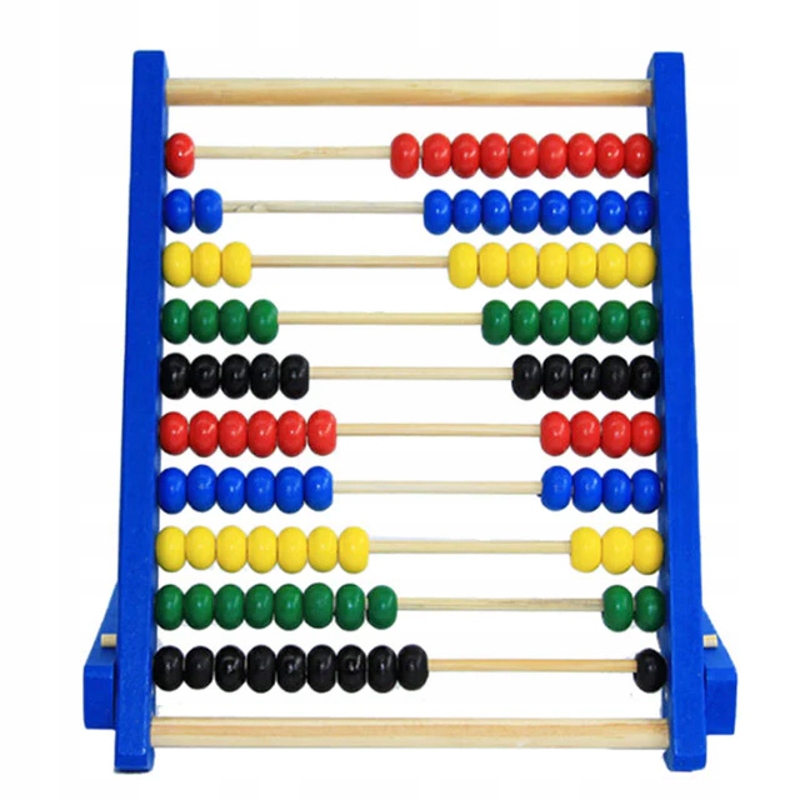 LICZYDŁO DREWNIANE SZKOLNE 10-RZĘDOWE KOLOROWE EAN (GTIN) 6900360027959