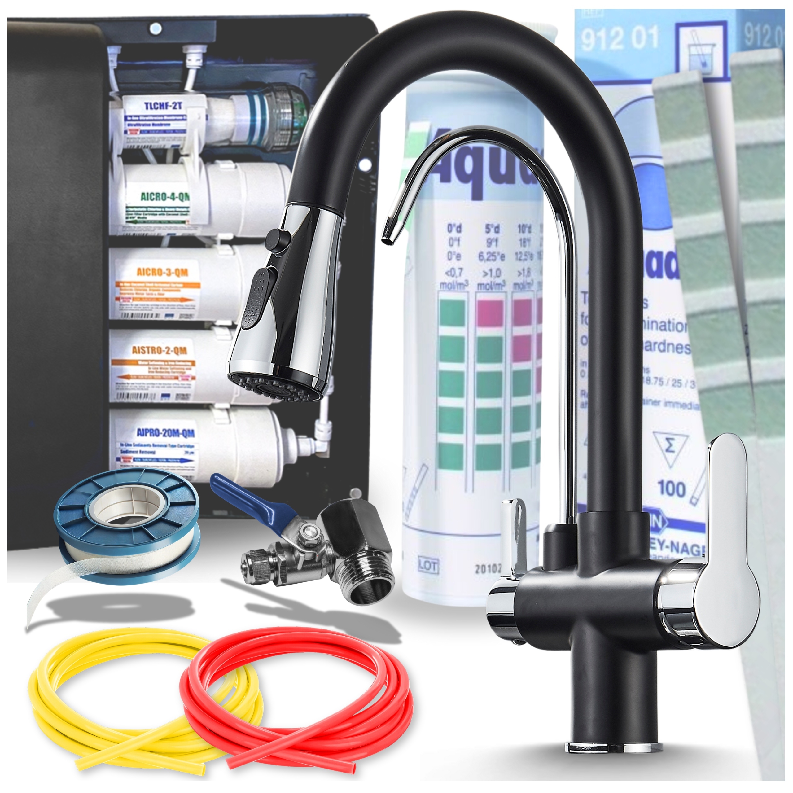 Filtr na vodu Kuchyňský podskříňový pod Dřez Kuchyňská baterie Atest Set