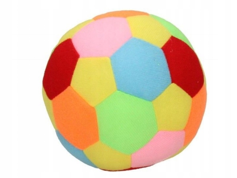 KOLOROWA MIĘKKA PIŁKA Z DZWONKIEM DROMADER 11 CM