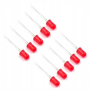 Dioda LED 5mm czerwona 10 szt.
