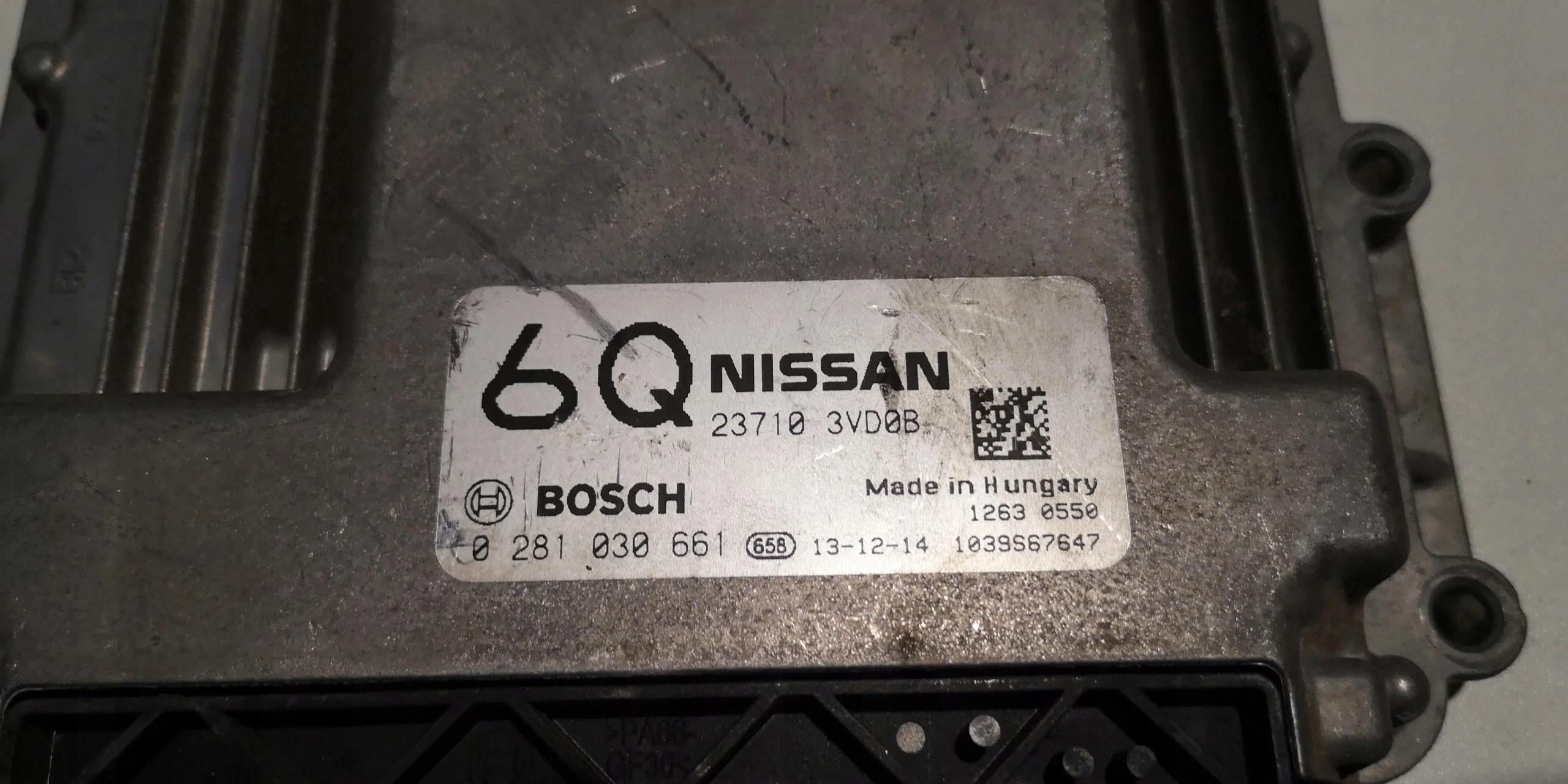 computer NISSAN NOTE 0281030661 23710 3VD0B 6Q