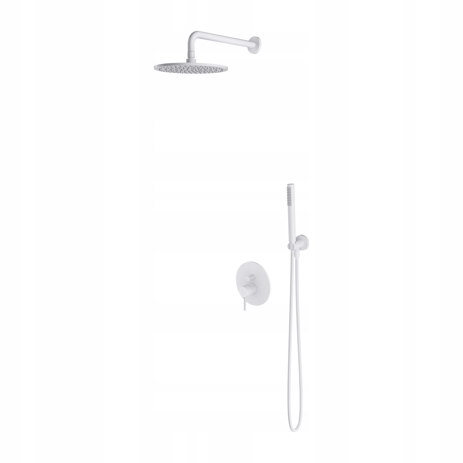 Sprchový Stĺp S Podomietkovou Batériou, Biela Matná Farba Omnires A Mosadz