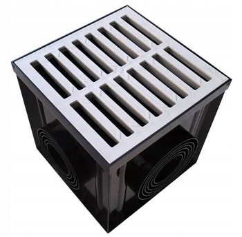Zmm Maxpol šachta 300x300mm s Pvc mřížkou A15 šedá 01882