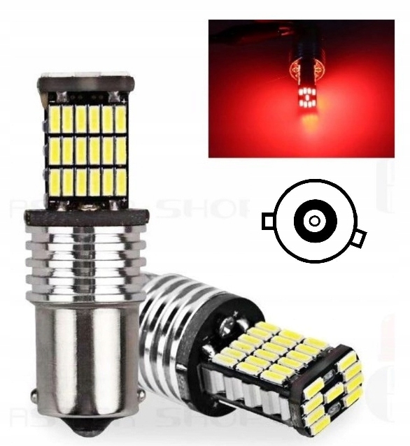 

Żarówka 45 Led Smd BAU15S PY21W Stop Czerwona