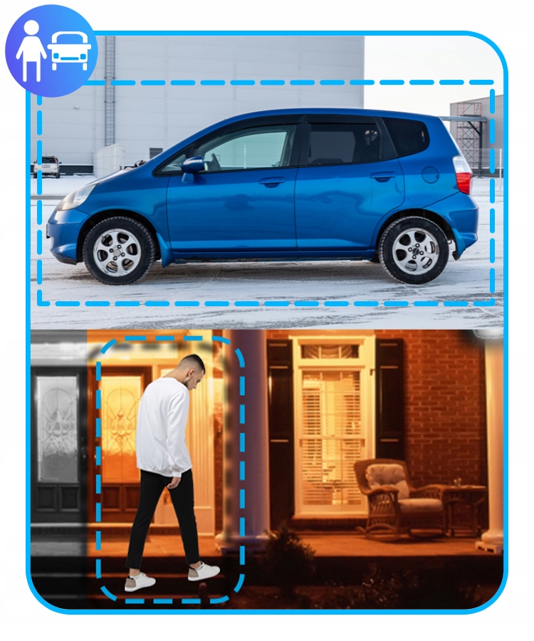 Zestaw do monitoringu 4x TVICAM-B5M-20DL 4x TVICAM-T5M-20DL 5Mpx HiLook Klasa szczelności kamery IP66