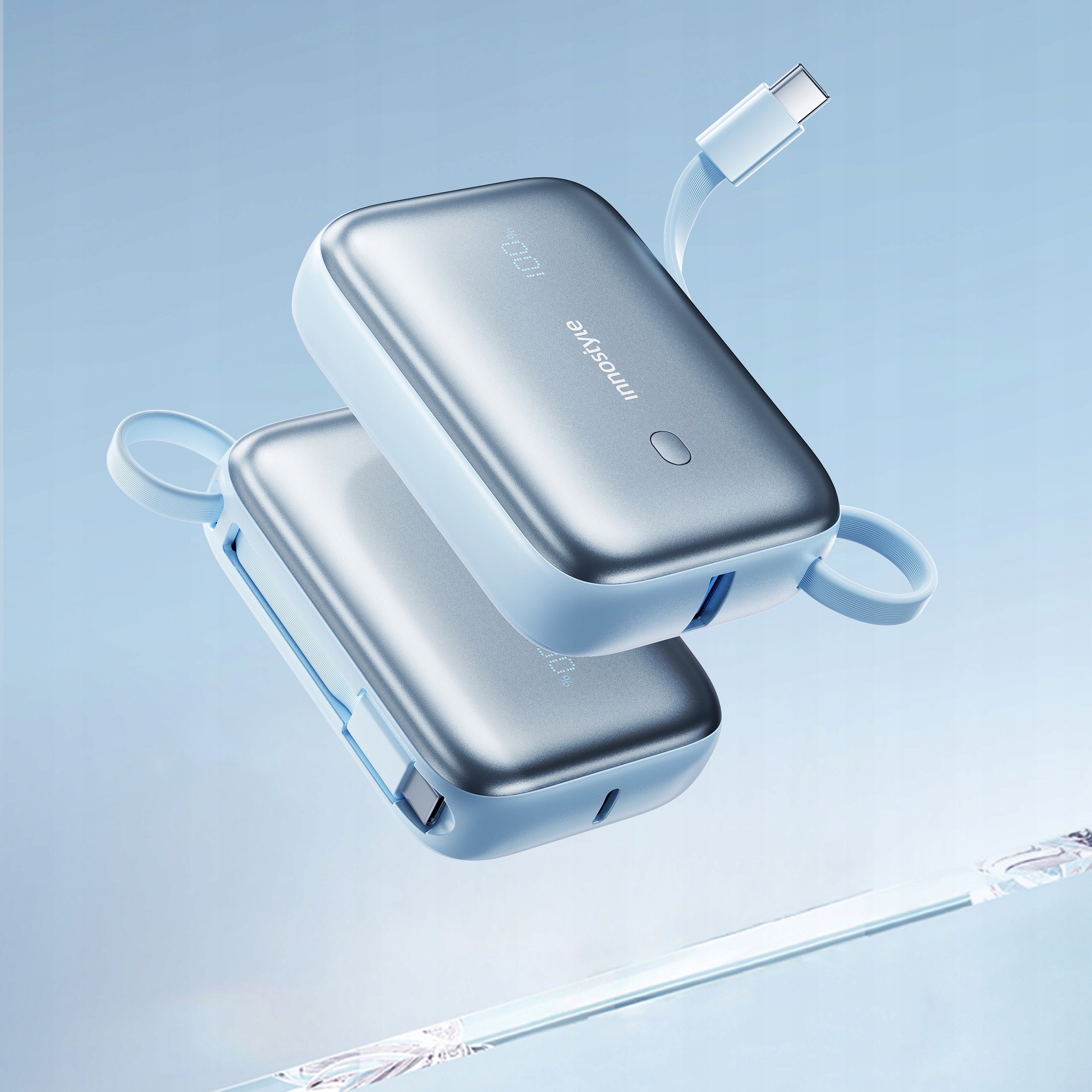 INNOSTYLE POWERGO MINI POWERBANK 10000MAH 3X USB USB-C 22,5W Z KABLEM USB-C Marka innostyle