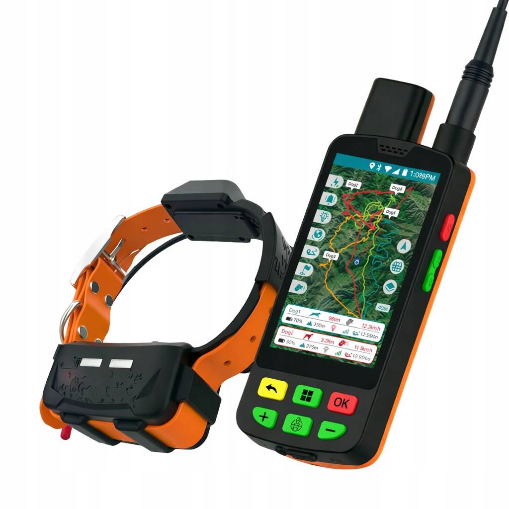 Gps lokátor eSEEK bez omezeného dosahu VHF+4G Oranžový obojek