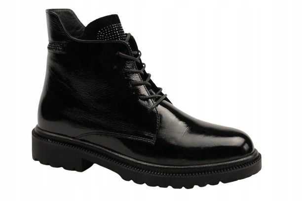 Kotníkové Boty Boty Venezia L017PABLOBB034 vel.36 Černý Lak