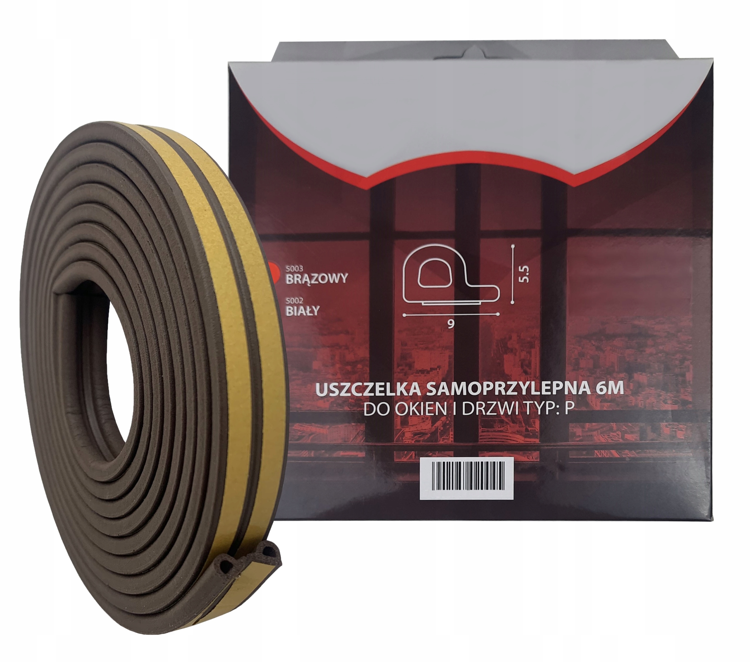 USZCZELKA DO OKIEN, DRZWI P, 6-metrów