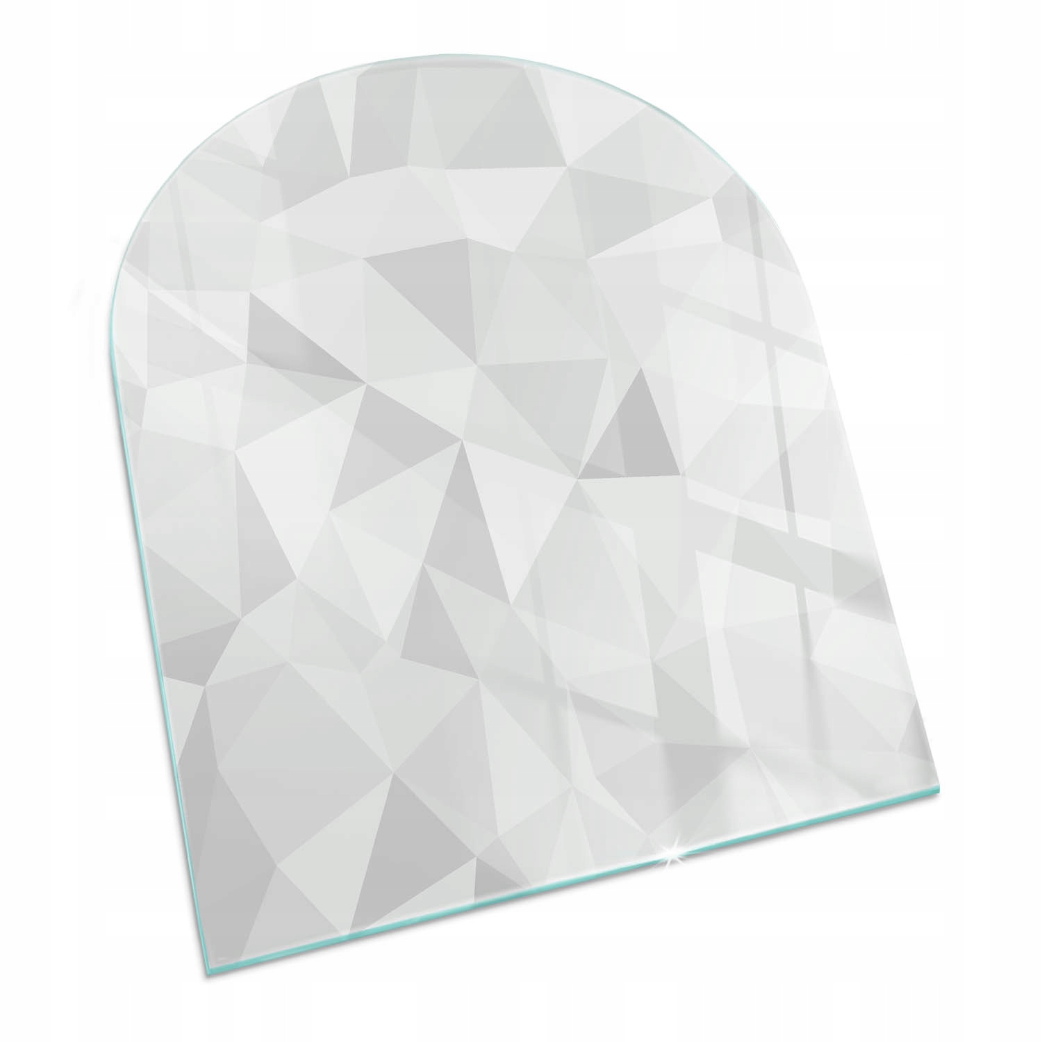 Sklenená podložka pod krb 80x70 cm Abstraktný geometrický vzor