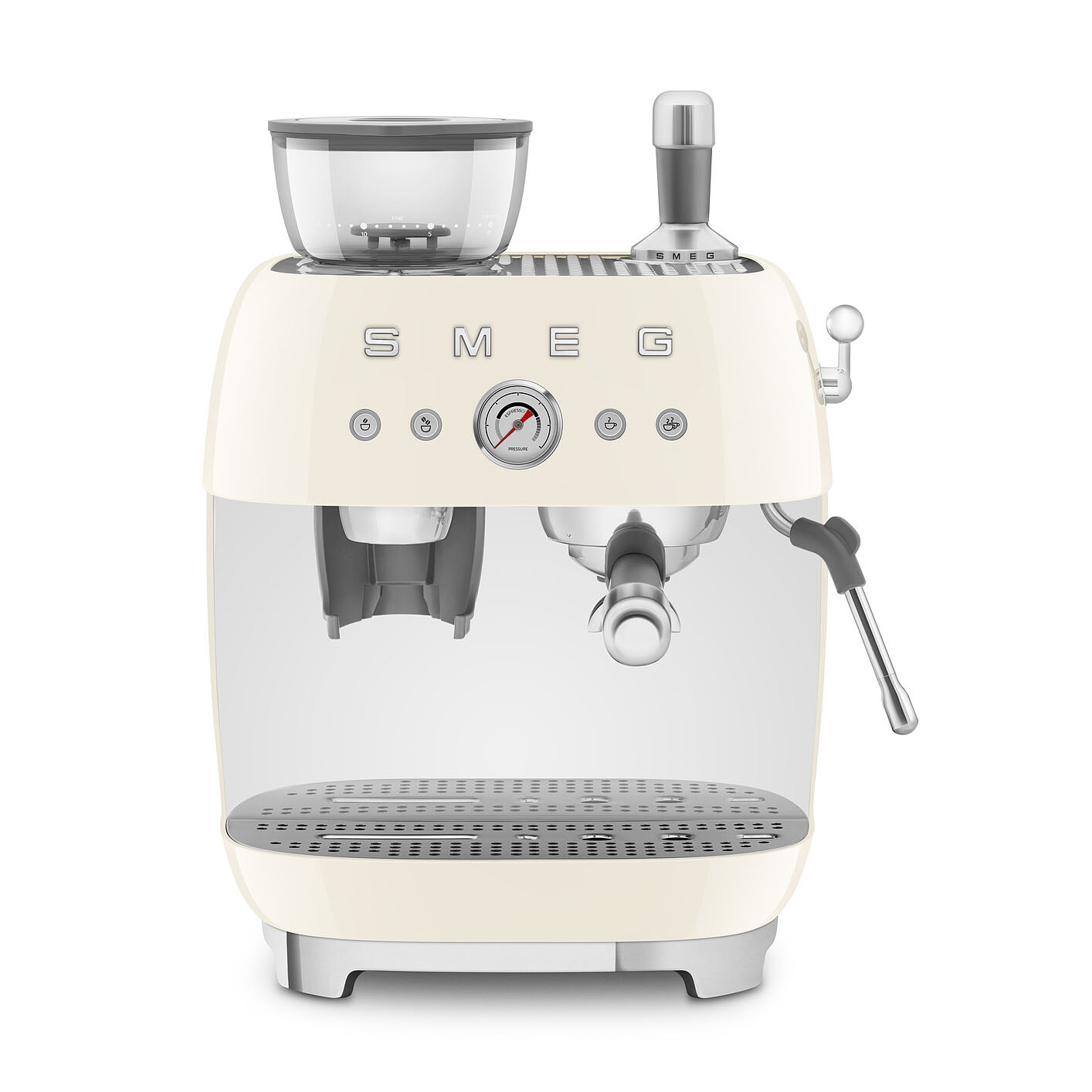 Ekspres do Kawy Kolbowy Smeg kremowy