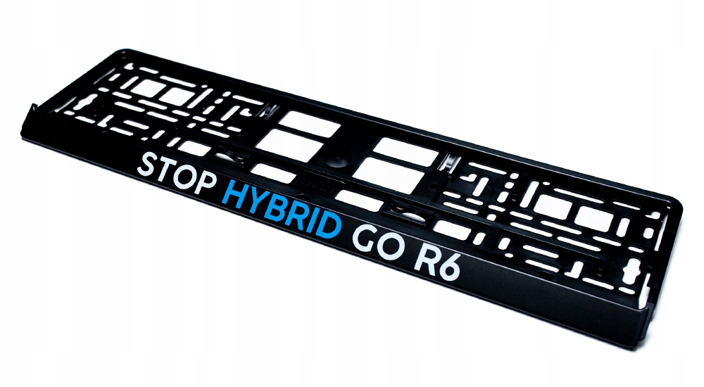 Ramka rejestracyjna Stop Hybrid Go R6 do samochodu Bmw Mercedes Kia Mazda