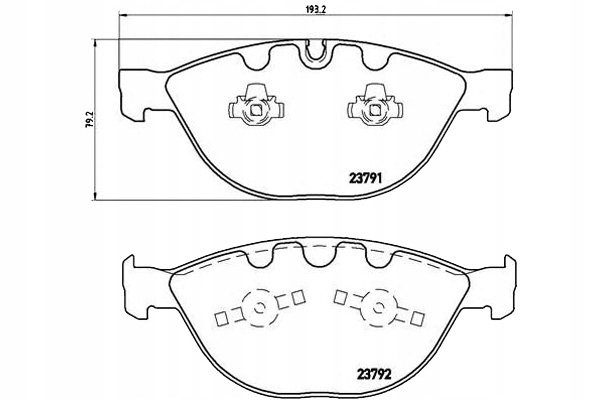 Brzdové Destičky Brembo 34112339272 34116763652 34