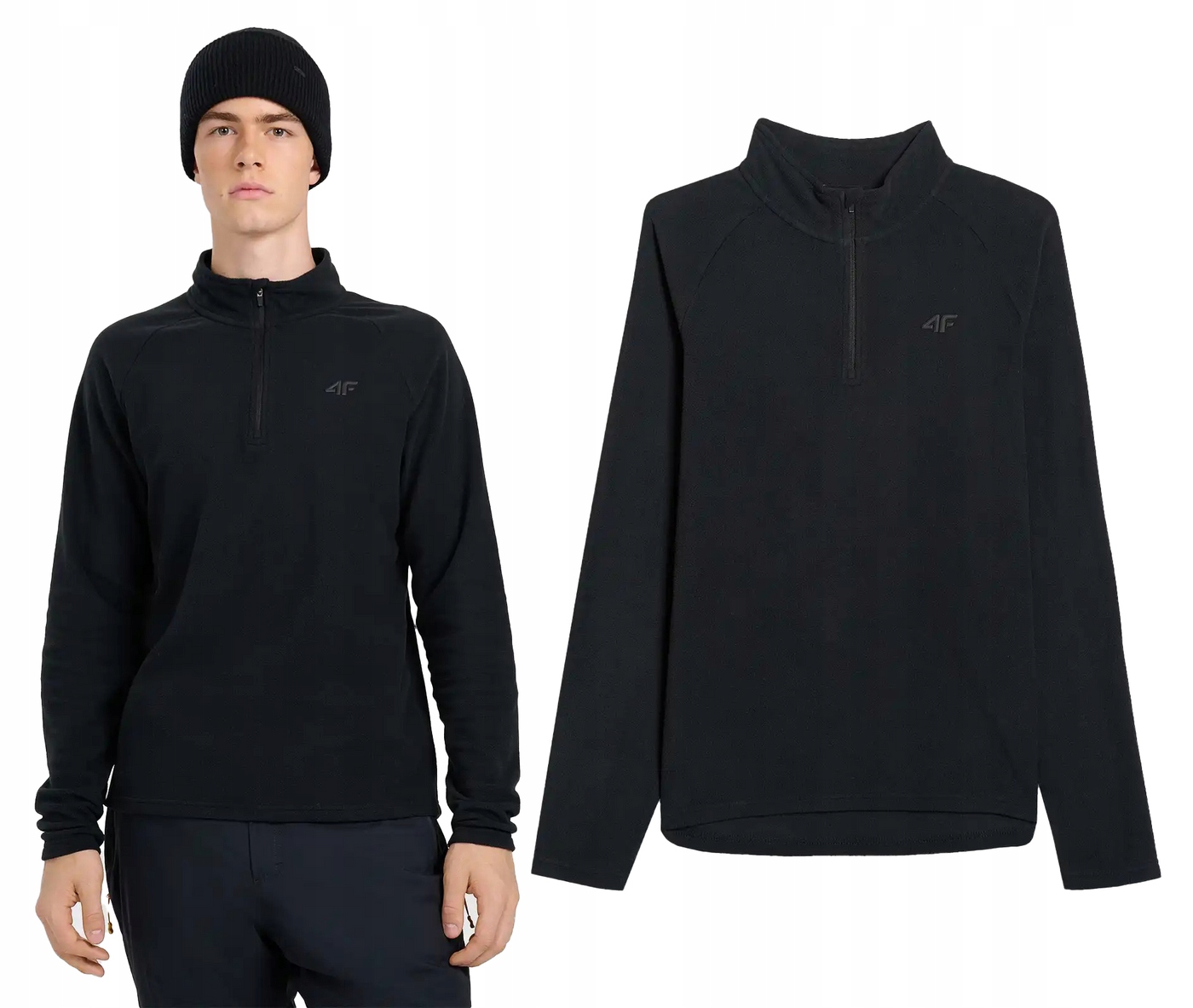 Bielizna polarowa 4F bluza męska termoaktywna narciarska M065 czarna M