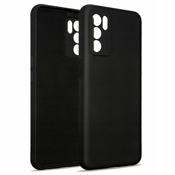 Beline Etui Silicone Oppo A16/A16s/A16Kczarny/black