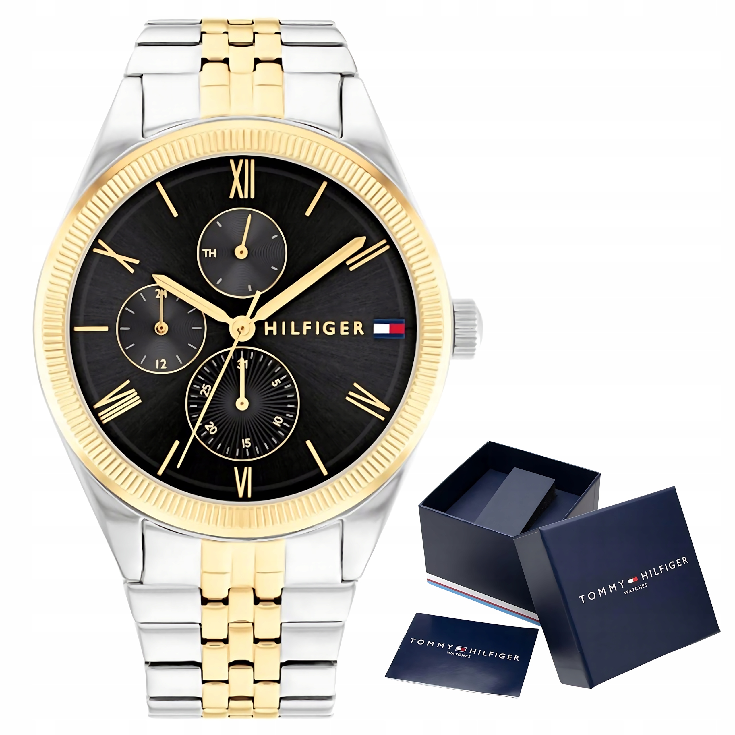 Dámské hodinky Tommy Hilfiger 1782591 Monica Stříbrno-zlaté Vodotěsný box